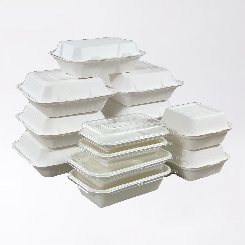 Bagasse Clamshell Box