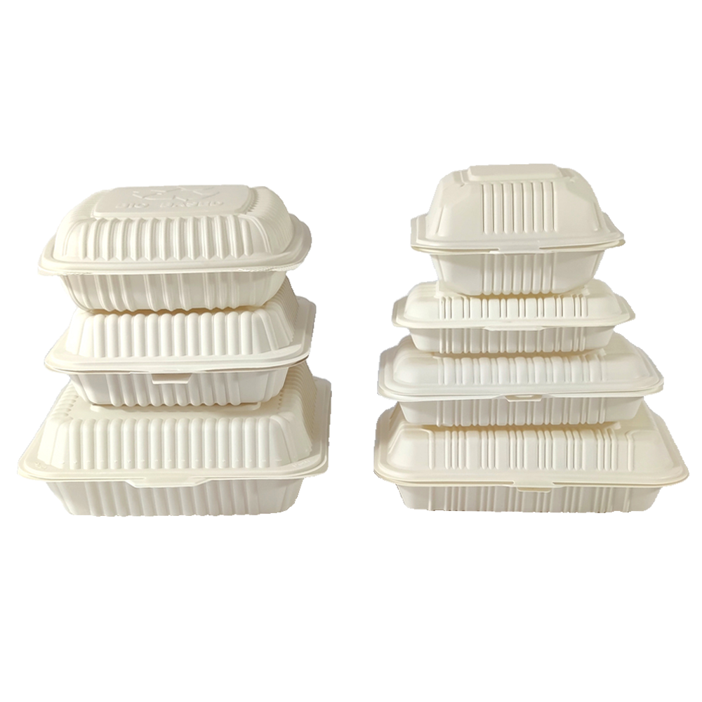 Cornstarch Clamshell Box