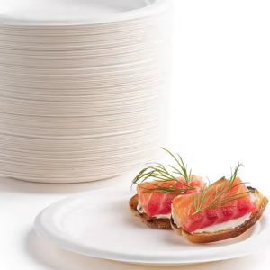 Disposable Compostable Wedding Plates Paper Biodegradable Bulk