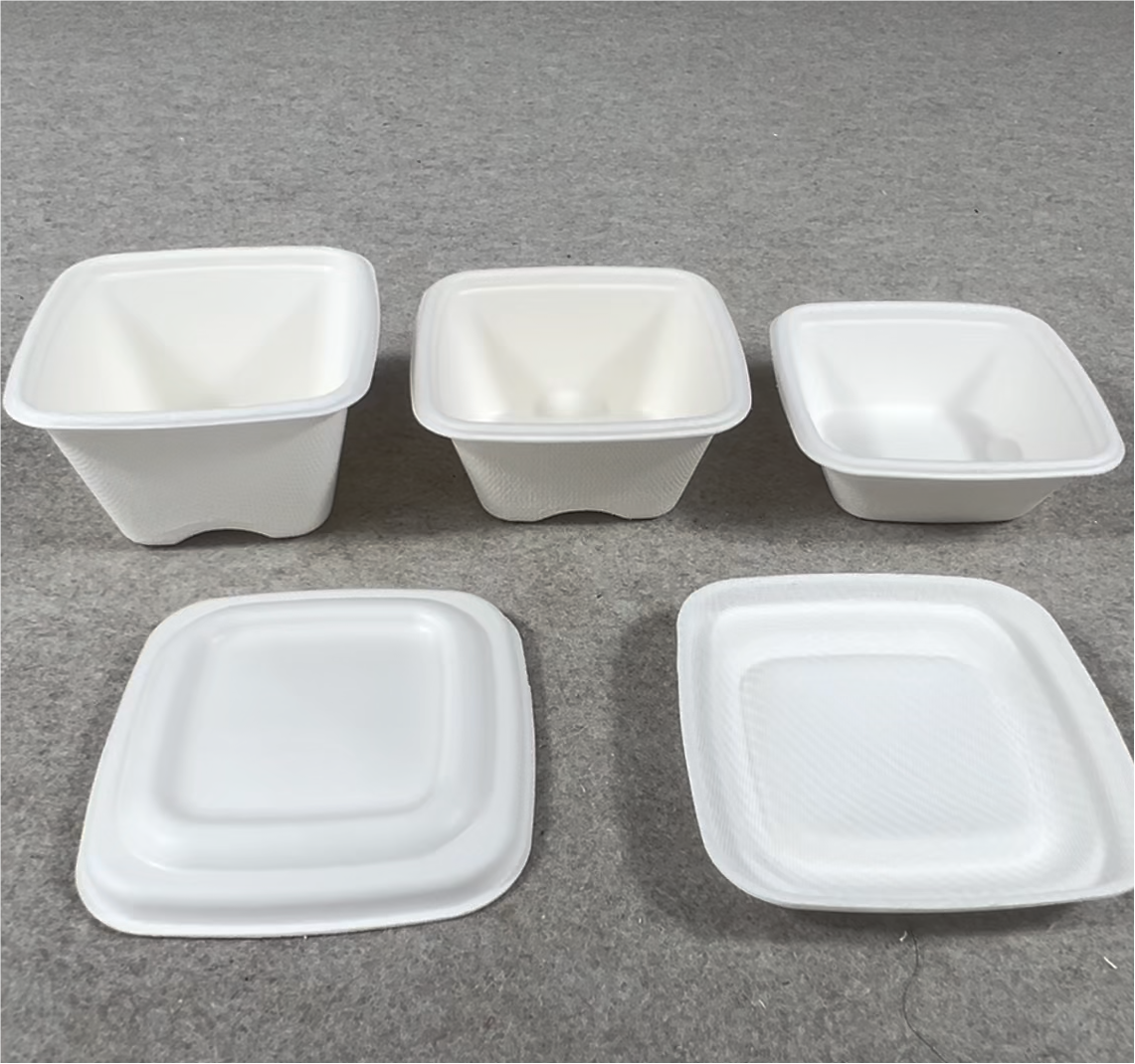 Compostable 4 3 2 oz sauce cups with lid