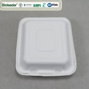 Eco Friendly Sugarcane Bagasse Takeaway Containers for Food