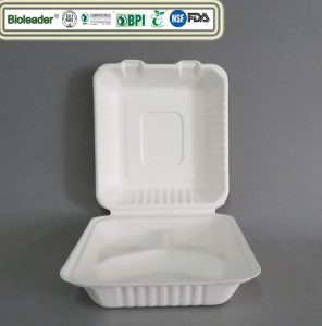 Eco Friendly Sugarcane Bagasse Takeaway Containers for Food