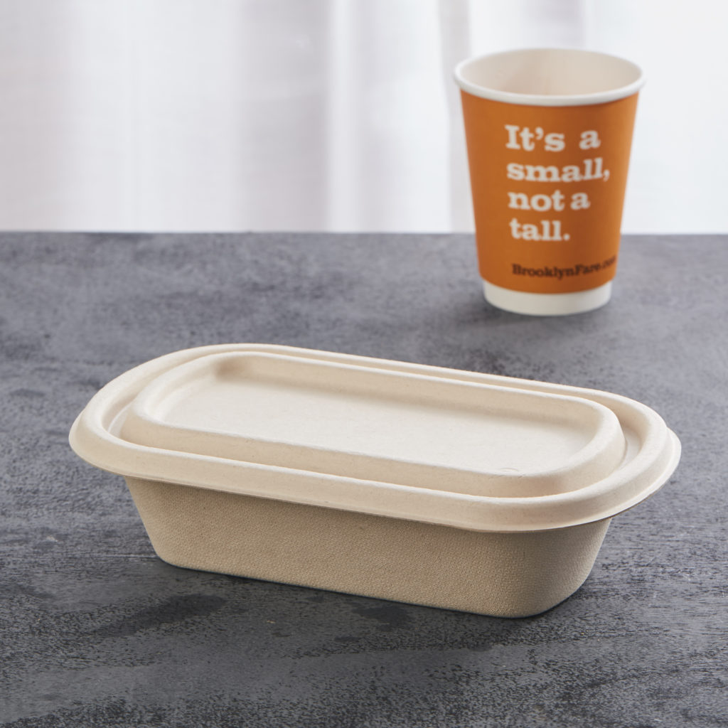 Sugarcane Compostable Lunch Box With Lid