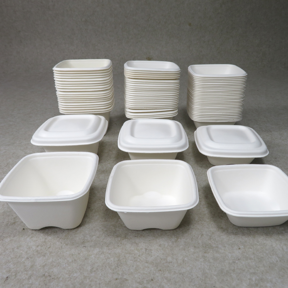 Compostable 4 3 2 oz sauce cups with lid