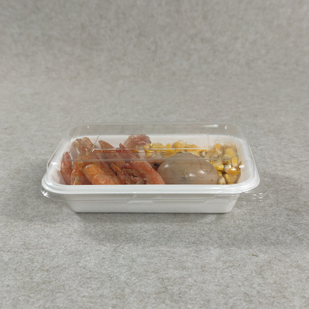 Disposable Biodegradable Sushi Tray with Lid