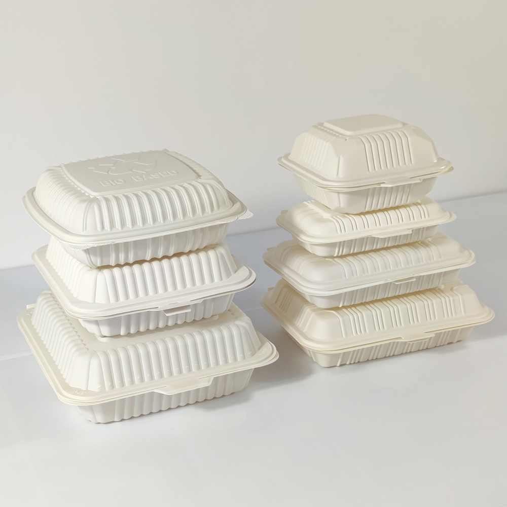 Disposable Corn Starch Cornstarch Burger Box Packaging