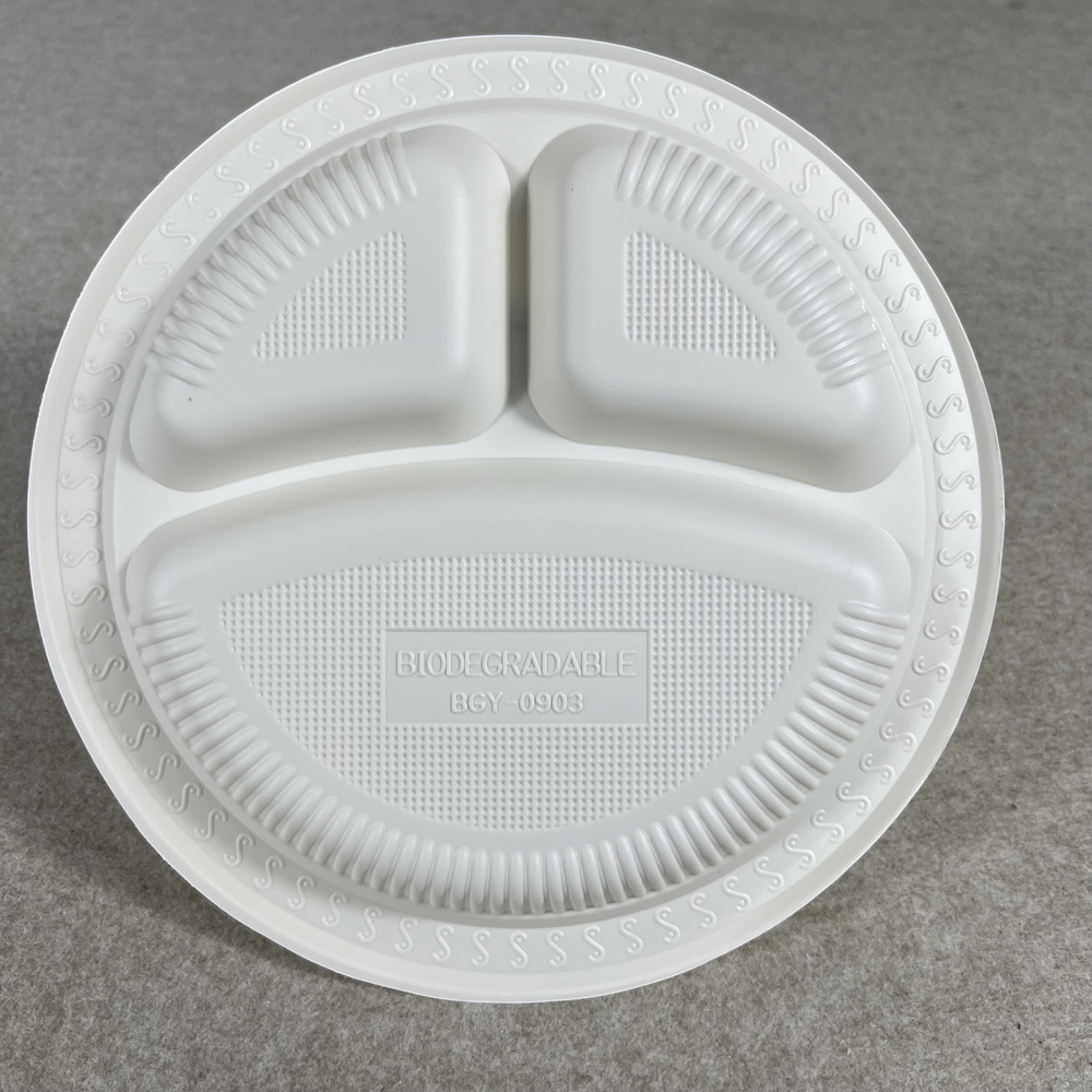 Cornstarch Compartment Disposable Plates