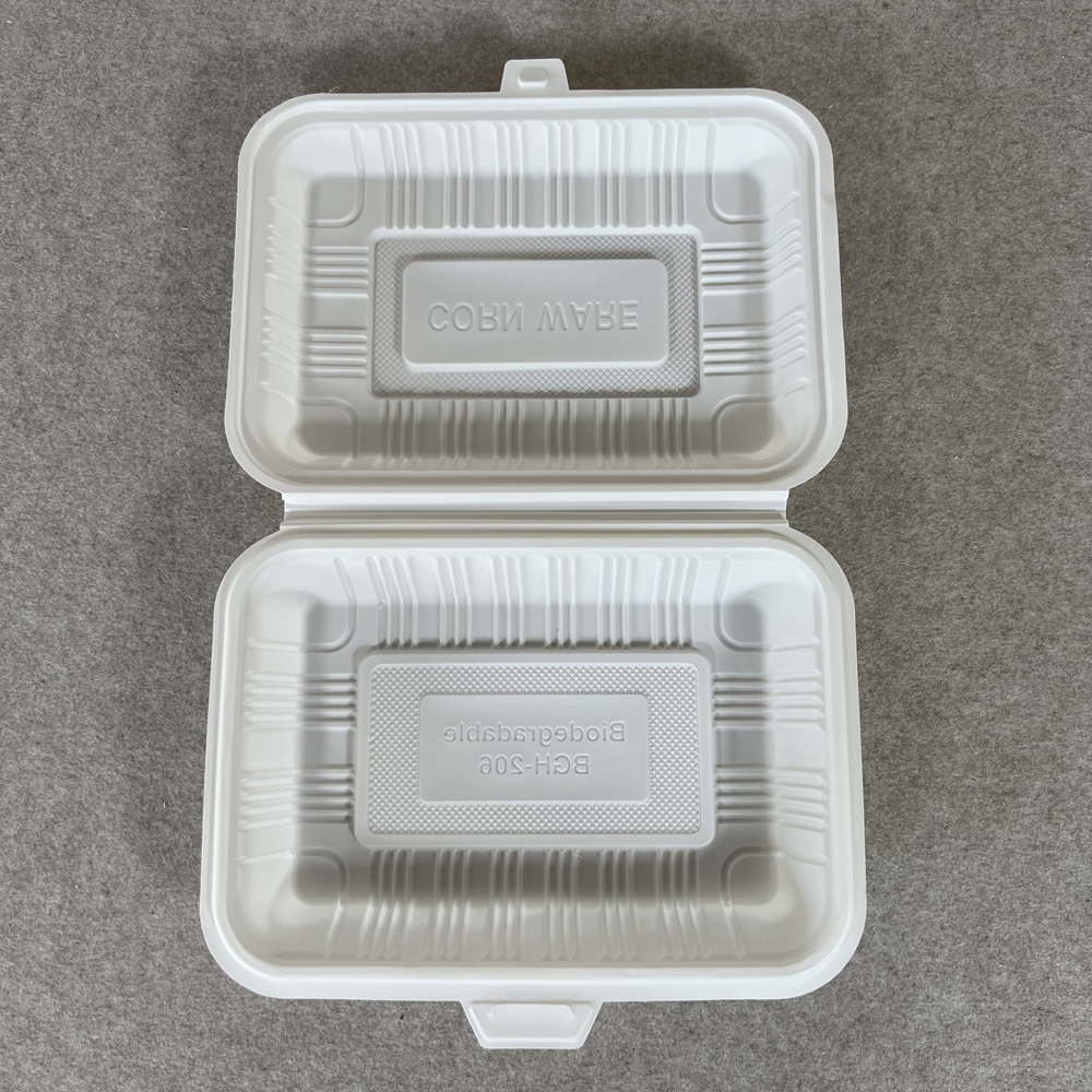 Compostable Cornstarch Clamshell