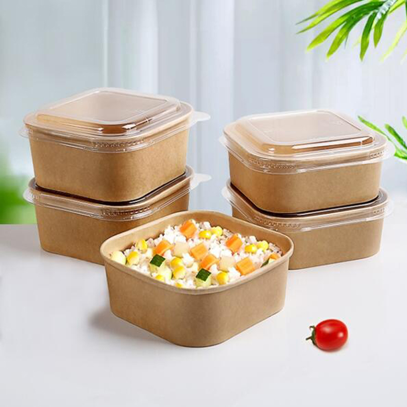 Kraft Paper Soup Containers with Lid