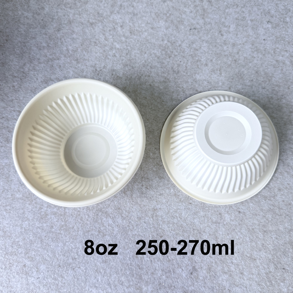 Disposable Compostable Plastic Bowls 12oz Cornstarch