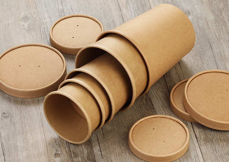 Paper Soup Cups with Lids