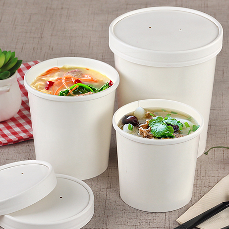 Take Out Soup Bowls & Cups with Lids