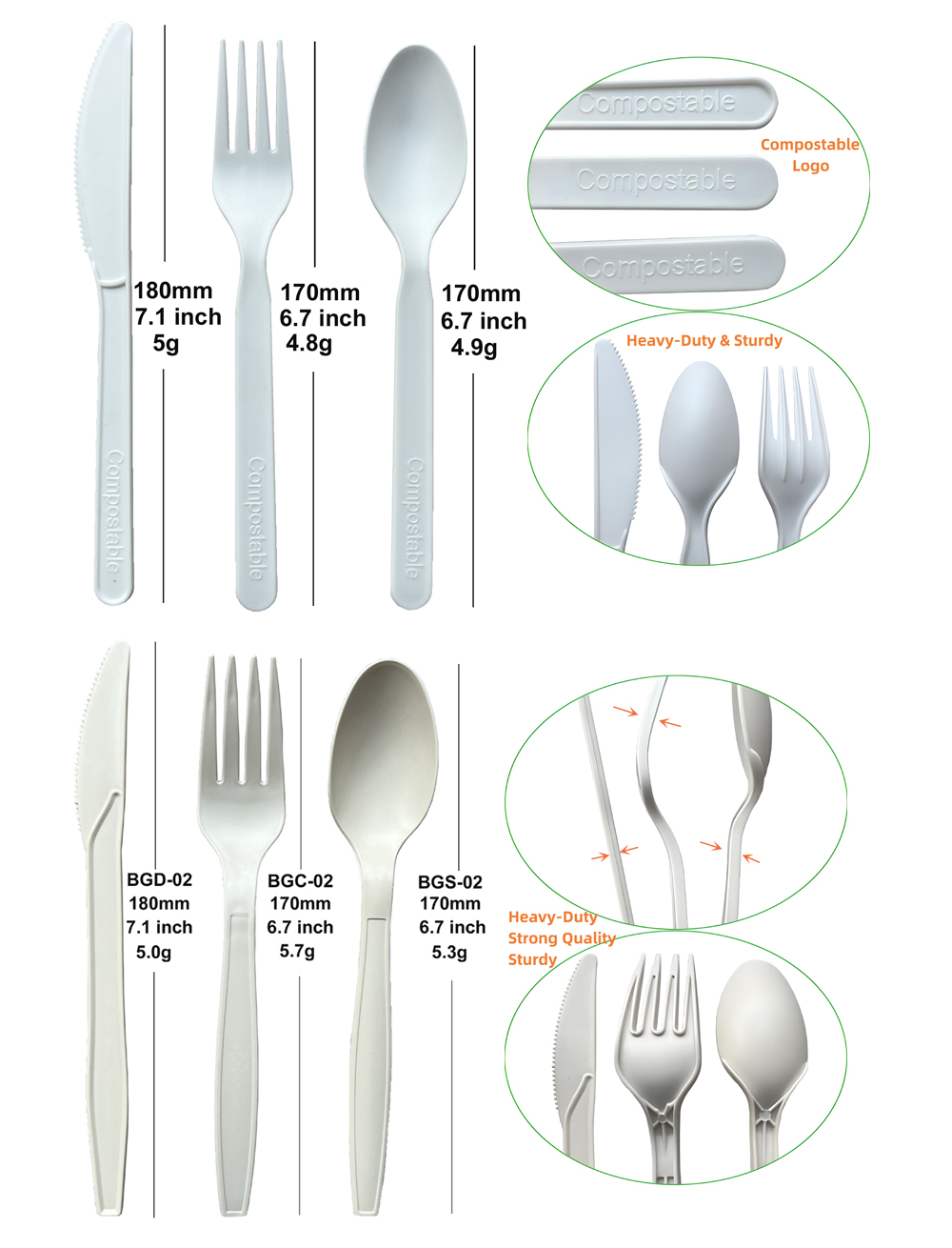 Biodegradable Compostable Cutlery