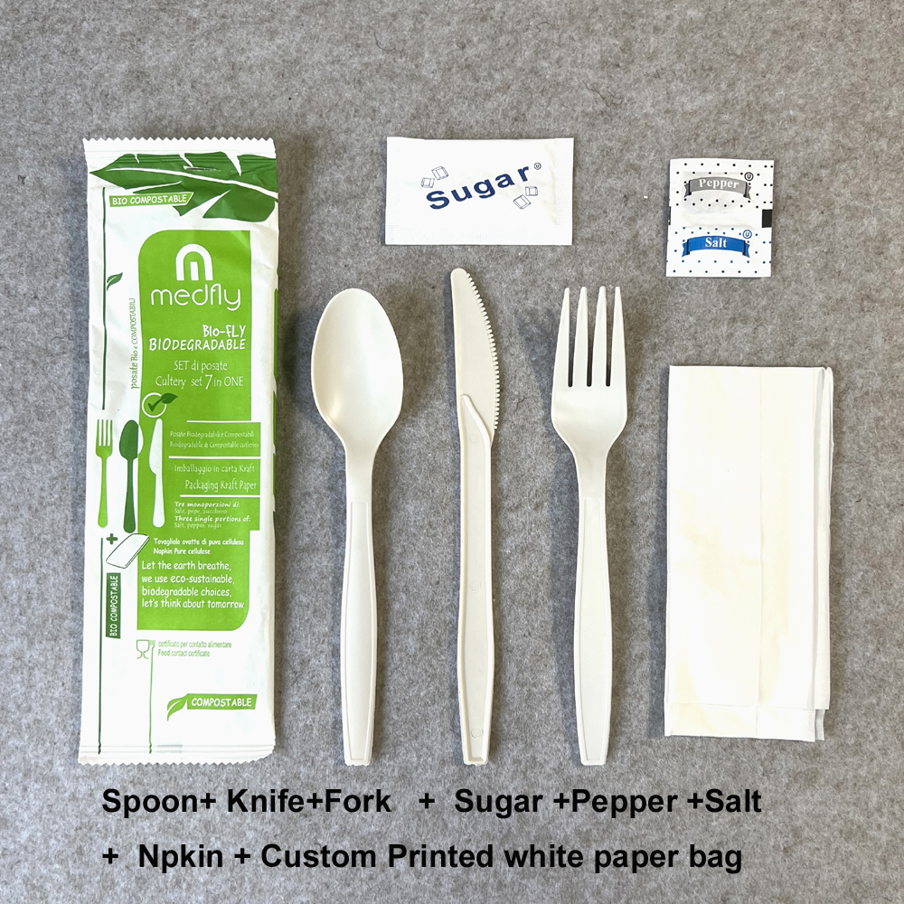 Individually Wrapped Biodegradable Cutlery