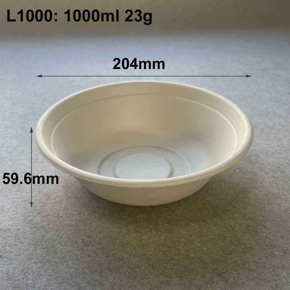 Sugarcane Bagasse Biodegradable Bowls With Lids For Salad