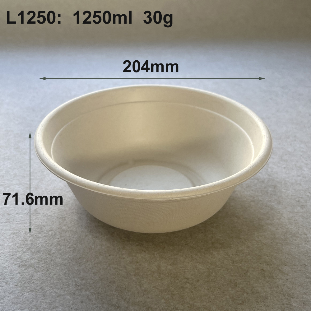 Sugarcane Bagasse Biodegradable Bowls With Lids For Salad