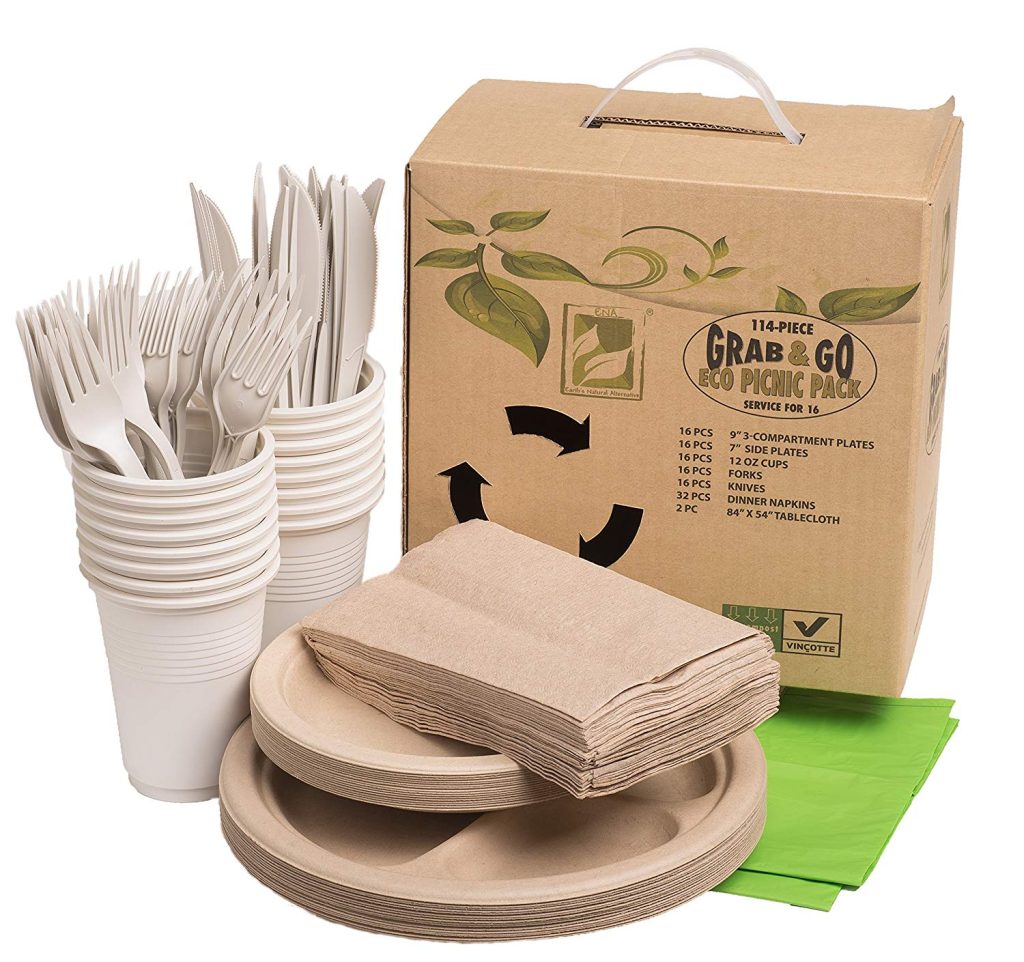 Biodegradable Plates and Cutlery Sets