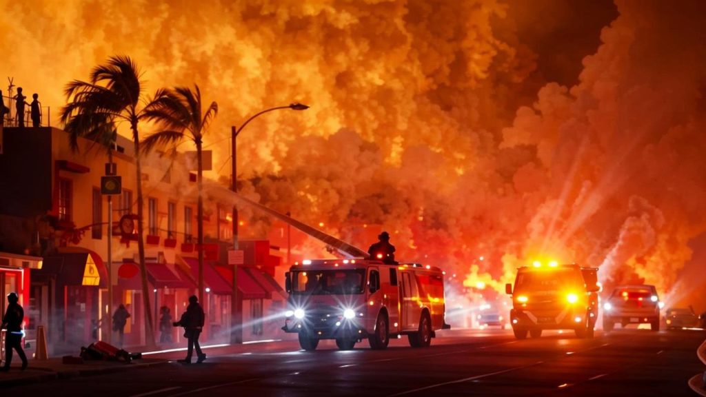 Los Angeles fires as thousands of structures burned